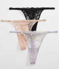 Adjustable Lace G-String