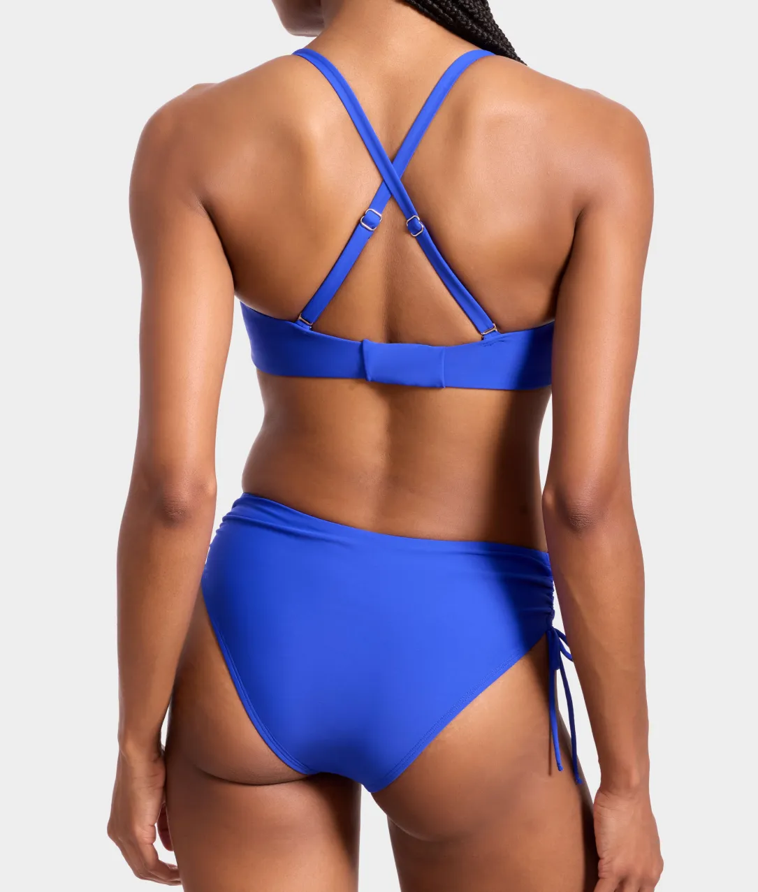 Adjustable Shirring Underwire Bikini Top