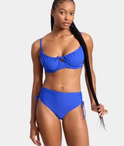Adjustable Shirring Underwire Bikini Top