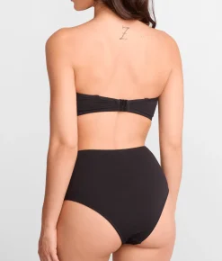 Amalfi Ruched High Waist Cheeky Bikini Bottom