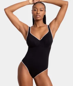 Aurora Lara Plunge Underwire One-Piece Swimsuit