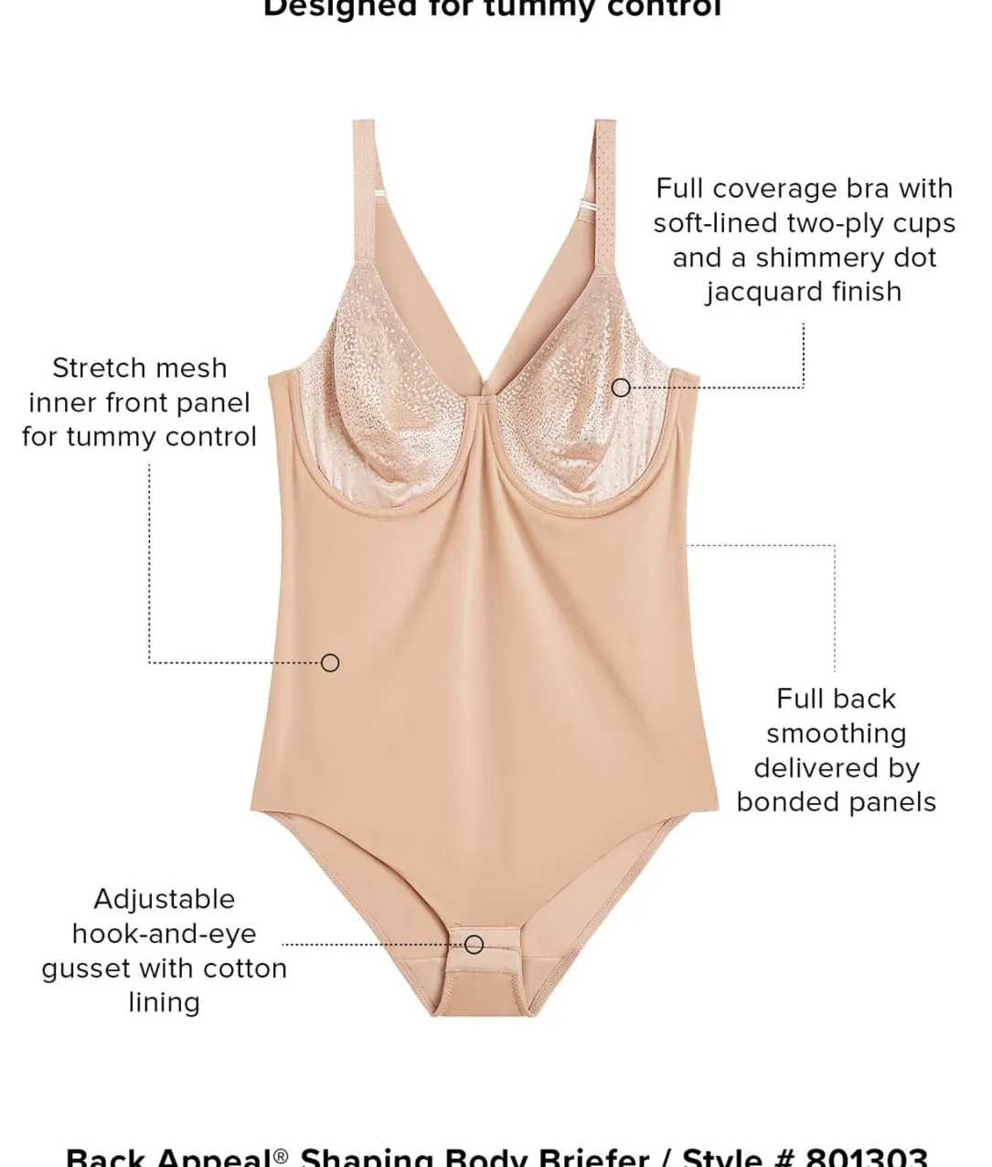 Back Appeal™ Firm Control Shaping Bodysuit