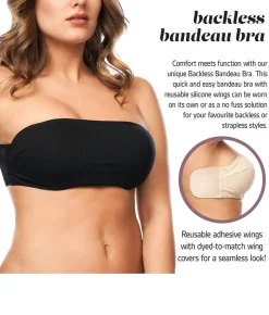 Backless Bandeau Wing Bra