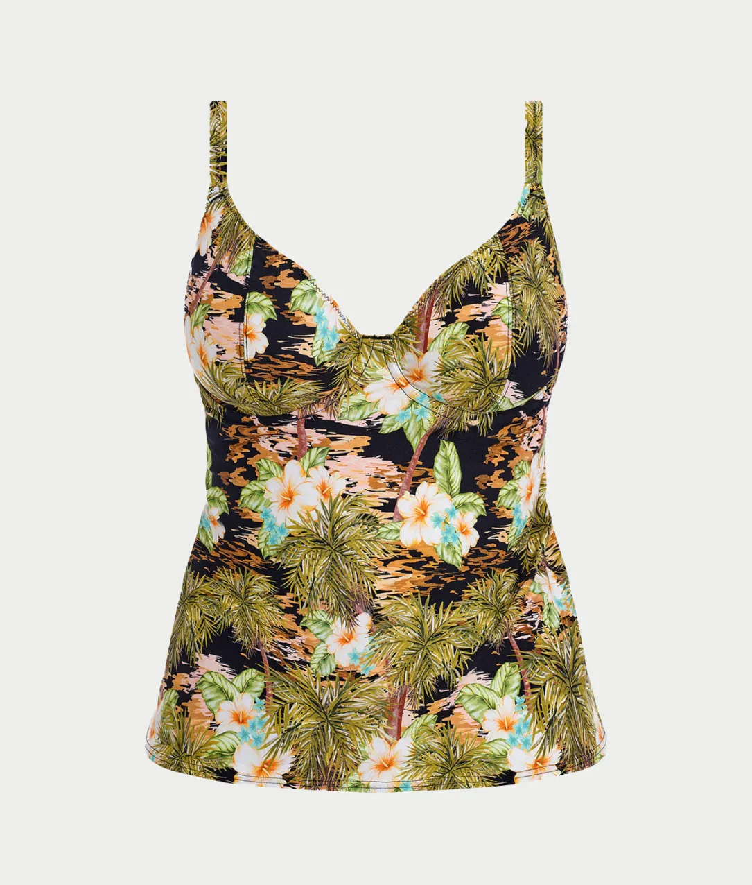 Bahama Shores Underwire Plunge Tankini Top