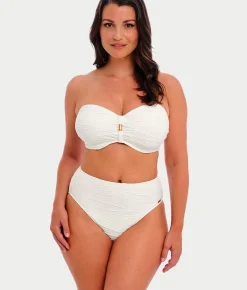 Beach Waves High-Waist Bikini Bottom