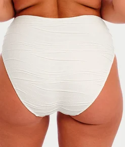 Beach Waves High-Waist Bikini Bottom