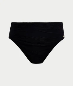 Beach Waves High-Waist Bikini Bottom