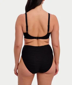 Beach Waves High-Waist Bikini Bottom