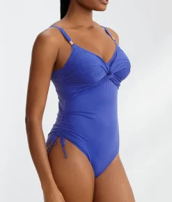 Beach Waves Twist Underwire One-Piece