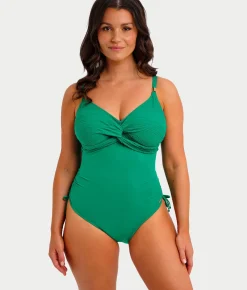 Beach Waves Twist Underwire One-Piece