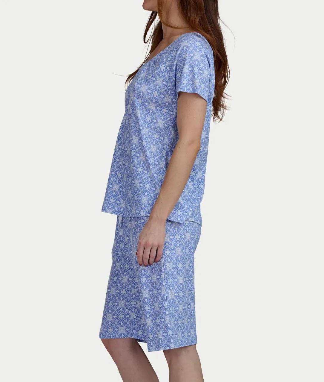 Bermuda Henley Knit Short Set