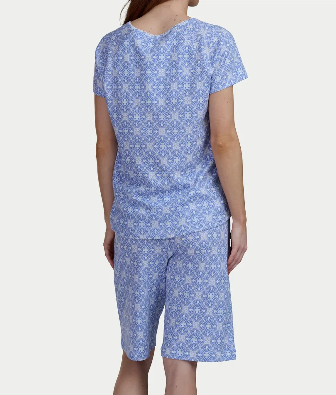 Bermuda Henley Knit Short Set