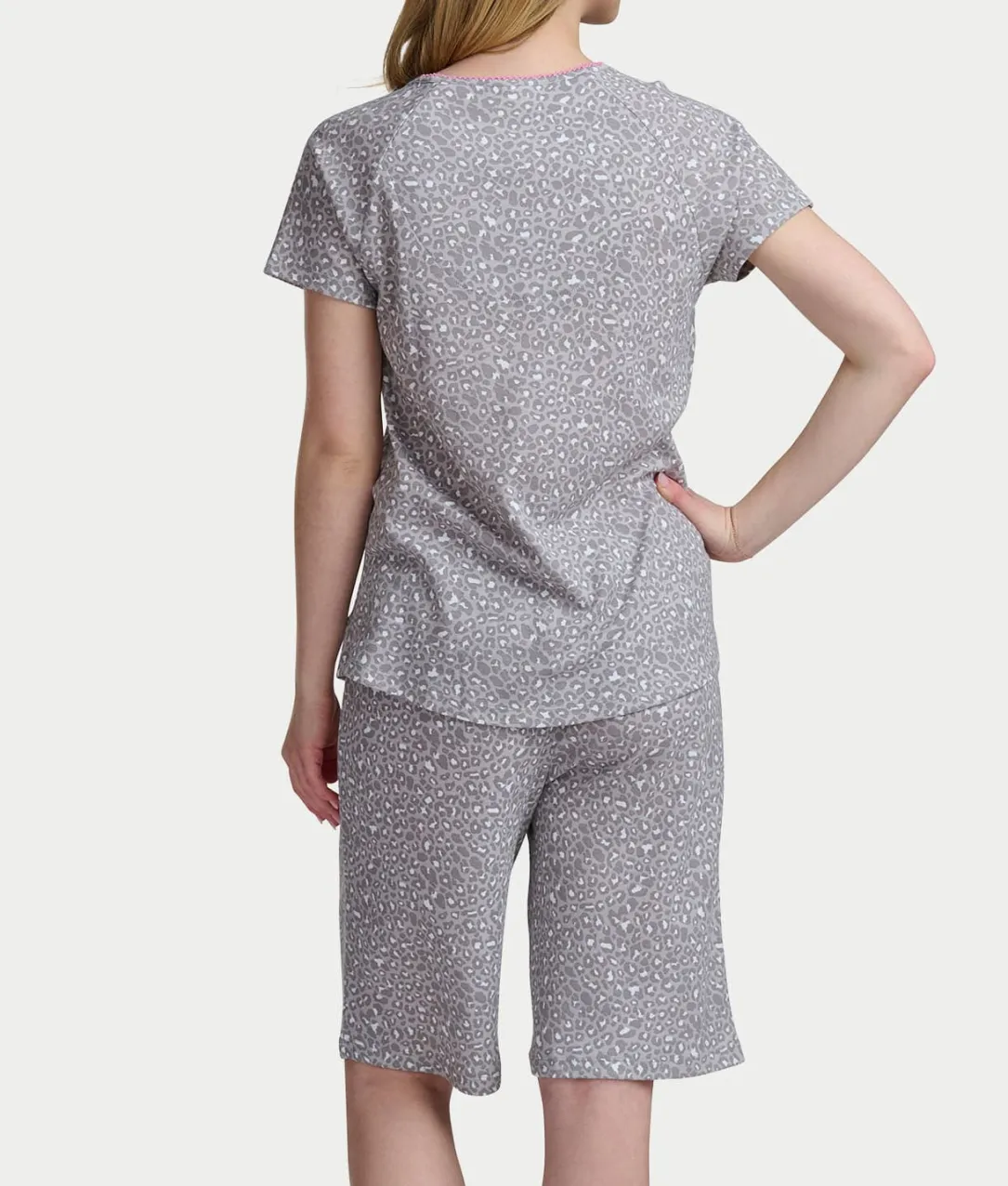 Bermuda Henley Knit Short Set