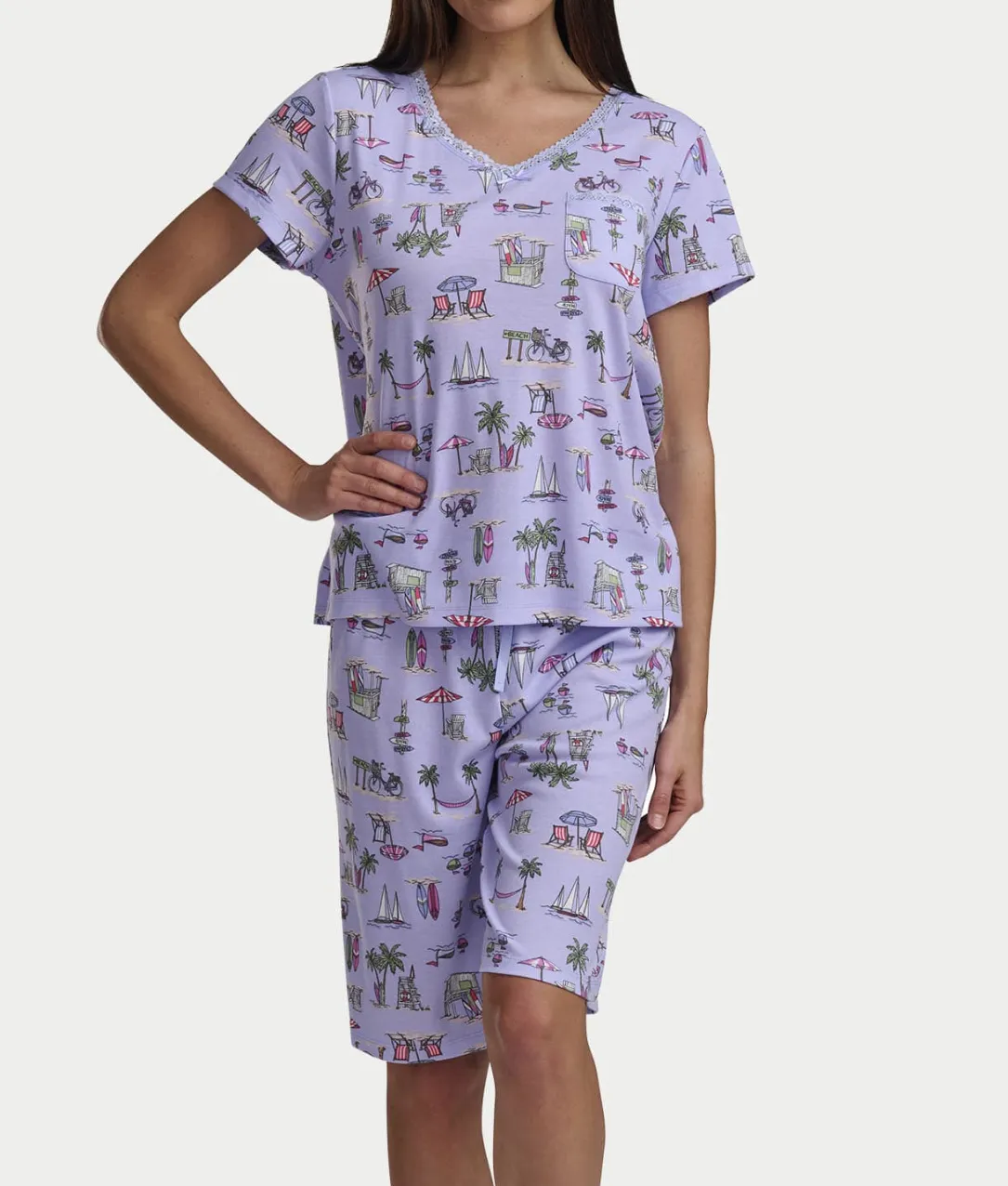 Bermuda Knit Short Set