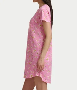 Blanket Stitching Knit Sleep Shirt