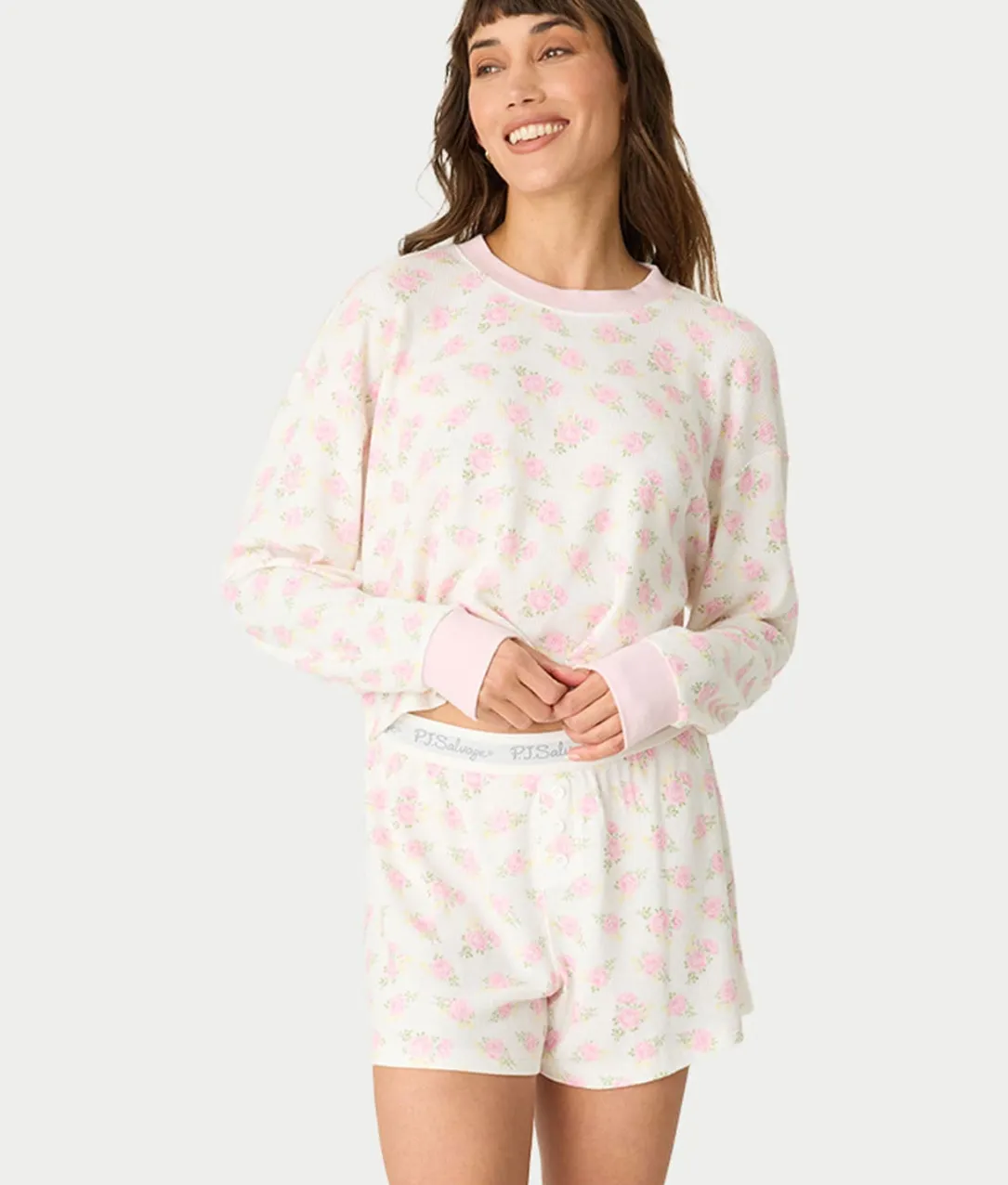 Boyfriend Boxer Ditsy Floral Pajama Set
