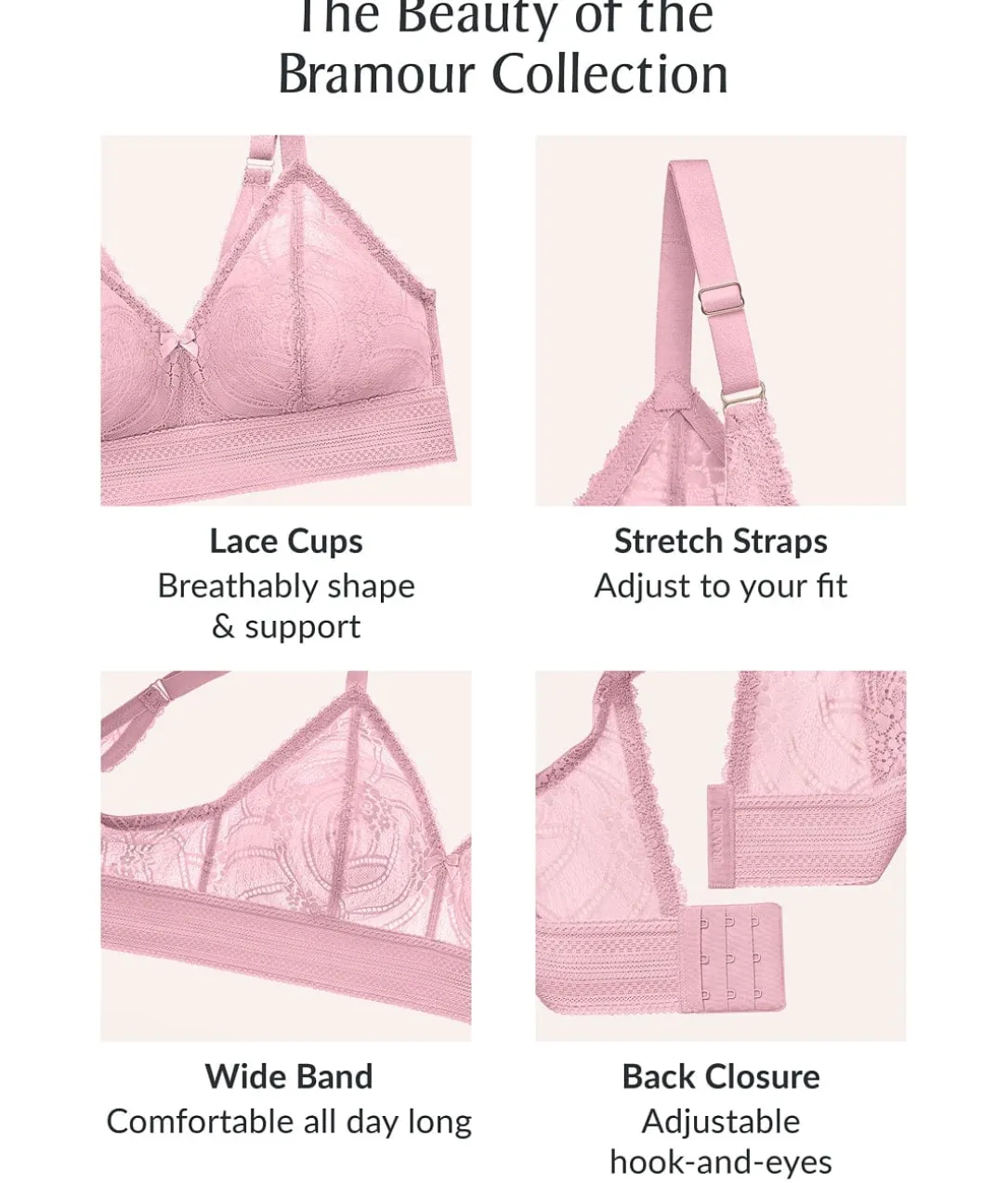 Bramour Gramercy Luxe Lace Bralette