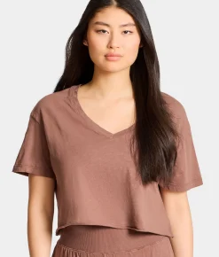 B30 V-Neck Crop Jersey Tee