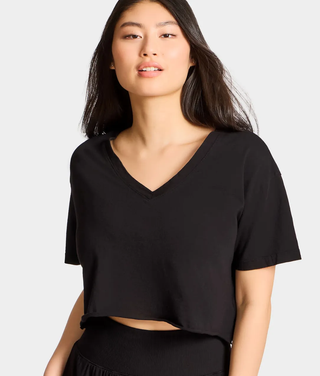 B30 V-Neck Crop Jersey Tee