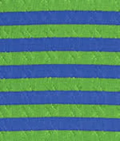 Cable Stripe V-Neck One-Piece Swimsuit