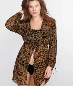 Casablanca Chiffon Kimono Cover-Up
