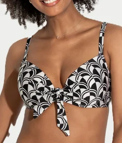Casablanca Front Tie Bikini Top