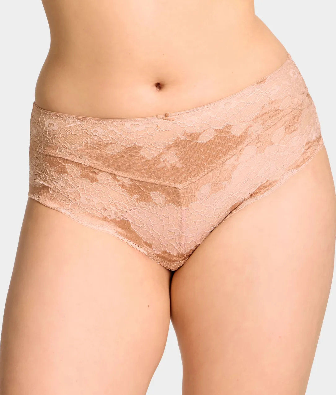 Clara Lace High-Waist Cheeky Brief