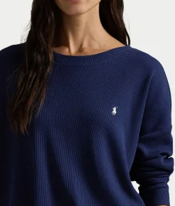 Club Waffle Knit Long Sleeve Pajama Set