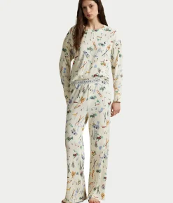 Club Waffle Knit Long Sleeve Pajama Set