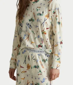 Club Waffle Knit Long Sleeve Pajama Set