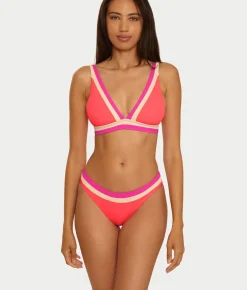 Coast Line Plunge Bikini Top