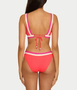 Coast Line Plunge Bikini Top