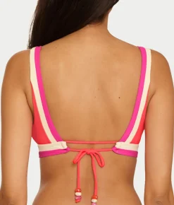 Coast Line Plunge Bikini Top