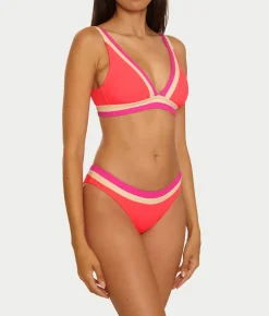 Coast Line Plunge Bikini Top