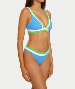 Coast Line Plunge Bikini Top