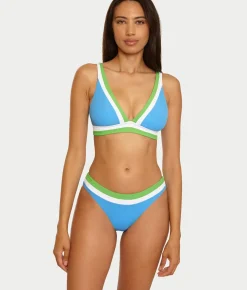 Coast Line Plunge Bikini Top