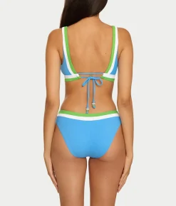 Coast Line Plunge Bikini Top