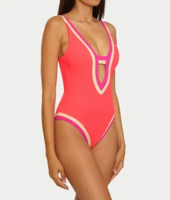 Coast Line Plunge One-Piece