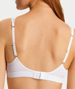 Cotton Delight Lace Trim Cotton Soft Cup Bra