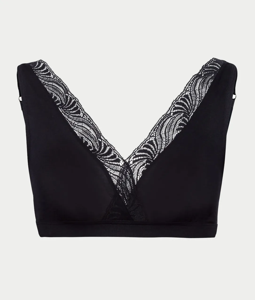 Cotton Delight Lace Trim Cotton Soft Cup Bra