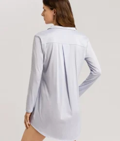 Cotton Deluxe Button-Front Sleep Shirt