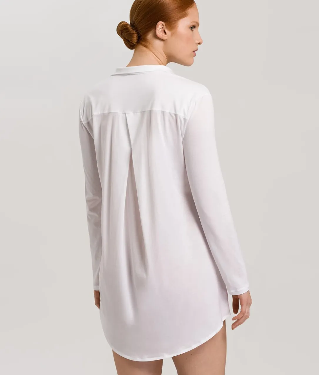 Cotton Deluxe Button-Front Sleep Shirt