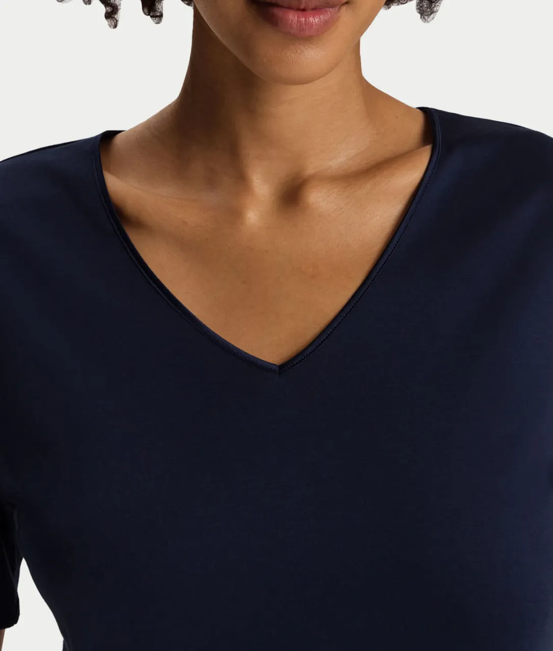 Cotton Silk V-Neck Cotton Nightgown