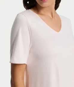 Cotton Silk V-Neck Cotton Nightgown