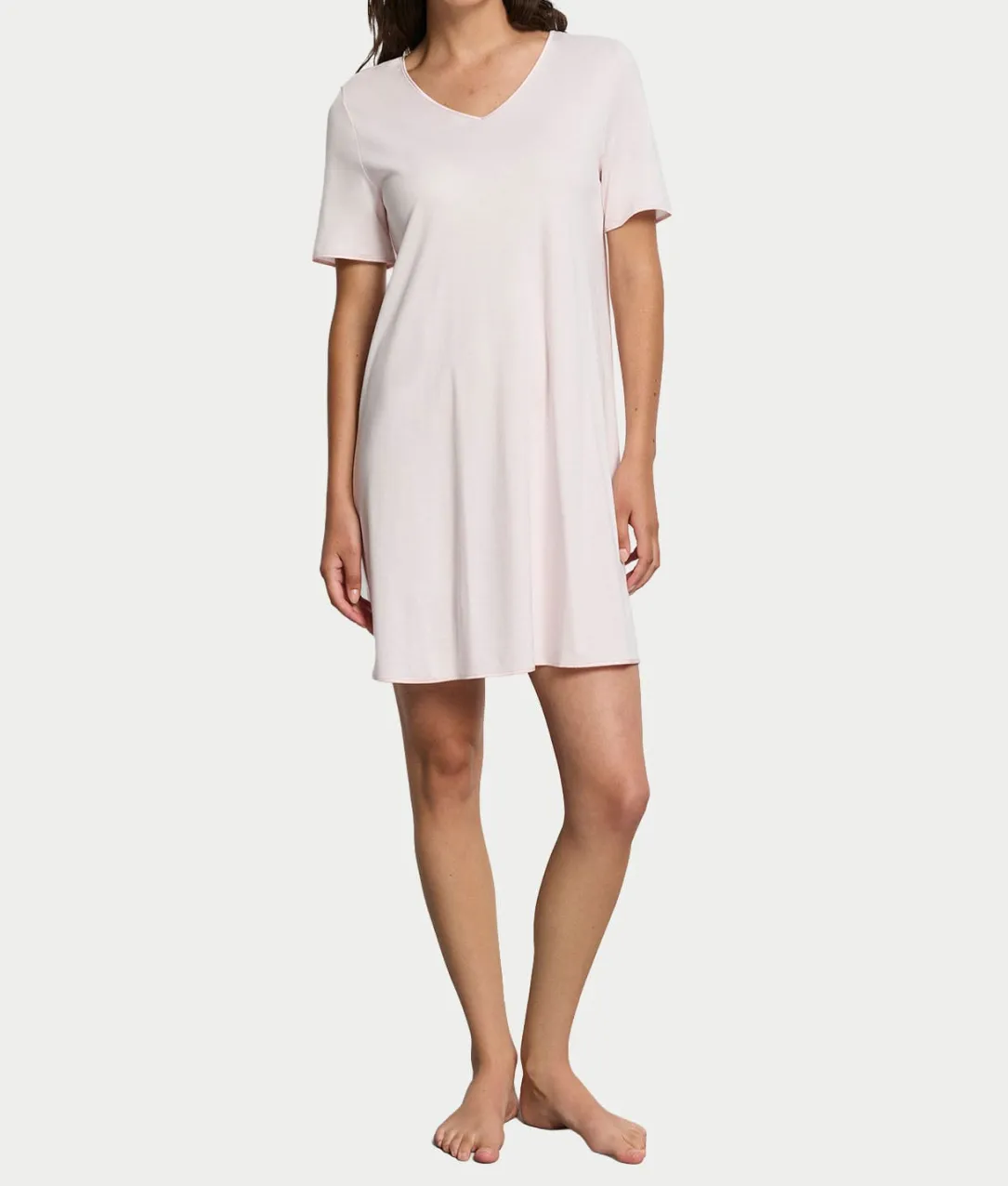 Cotton Silk V-Neck Cotton Nightgown