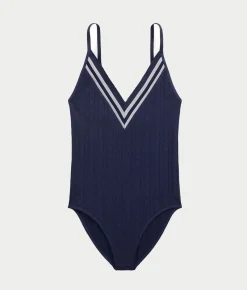 Cricket Cable Texture V-Neck Bodysuit