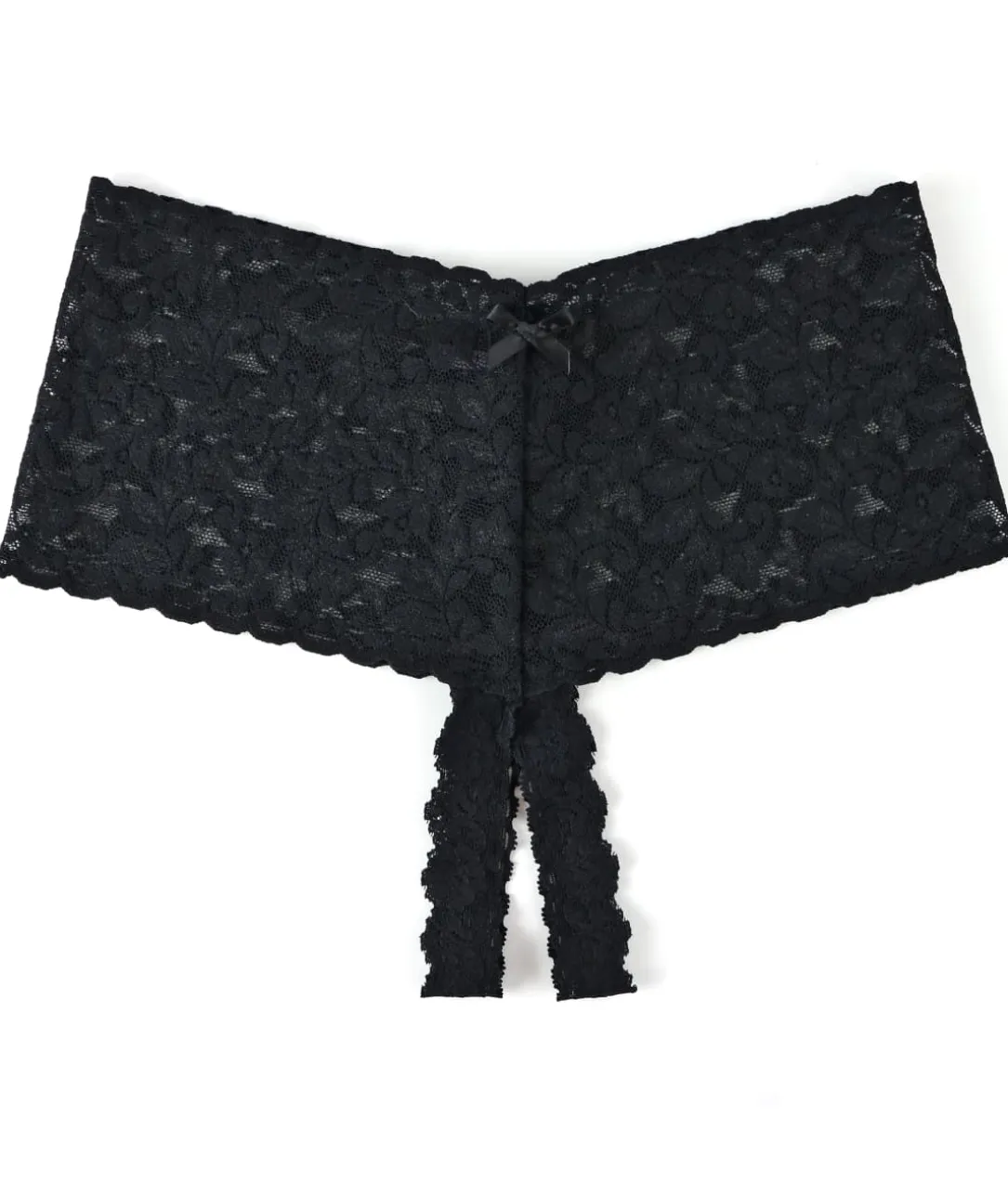Crotchless Retro Lace Thong