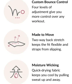 Custom Control Wire-Free Sports Bra