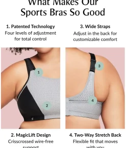 Custom Control Wire-Free Sports Bra