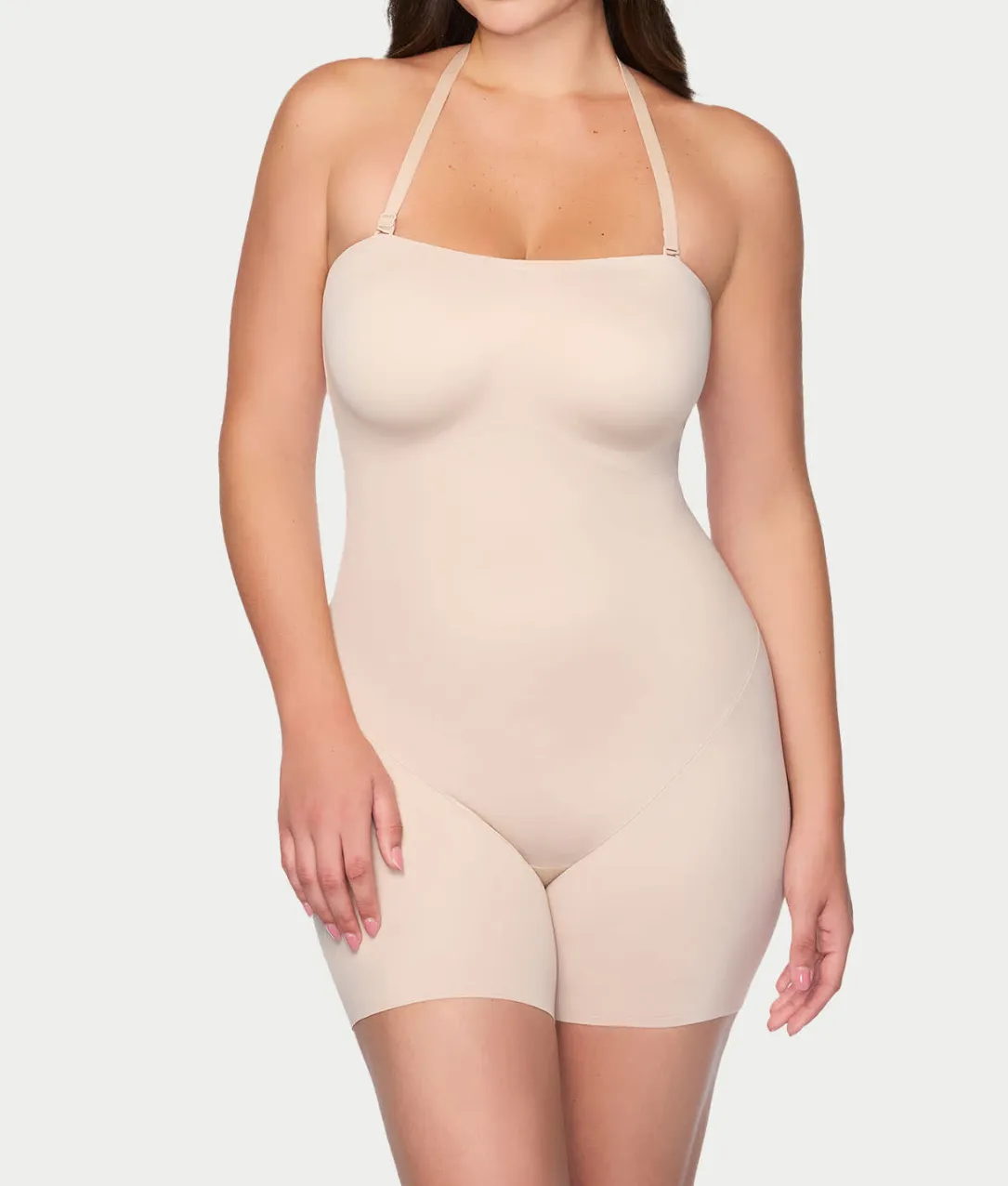 Dress Rehearsal Firm Control Mid-Thigh Strapless Body Shaper
